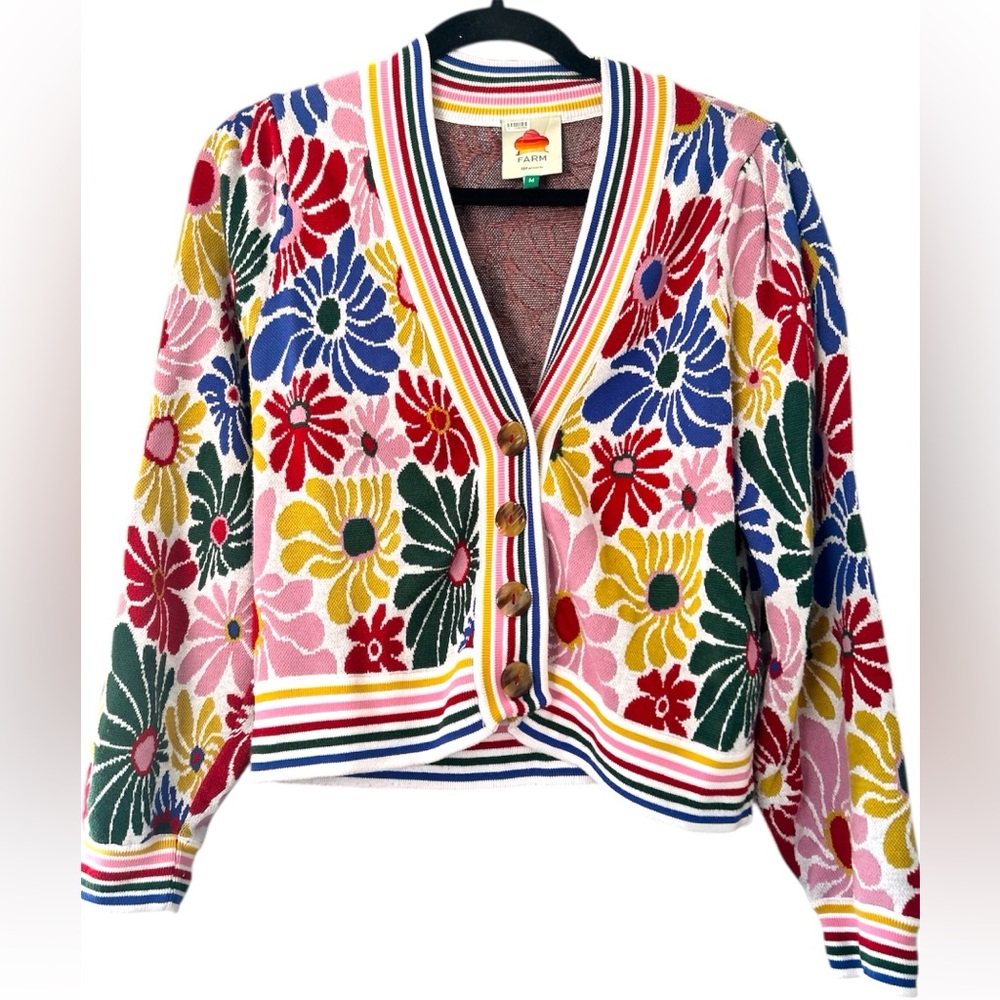 FARM Rio Multicolor Floral Sweater